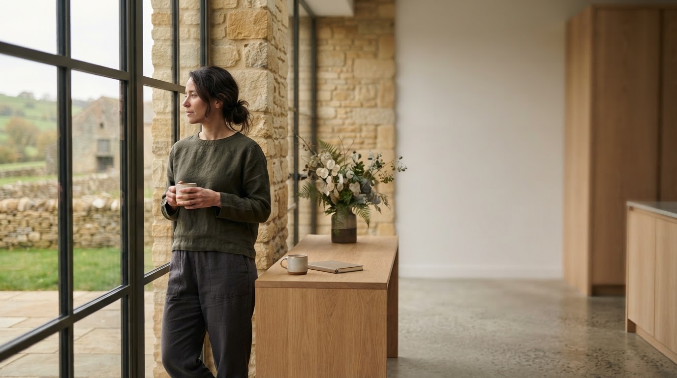 Norythix — calm home interior representing financial stability for busy families
